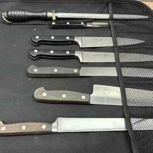 6 Henkel Knives & Sharpening Steel in Soft Case.
