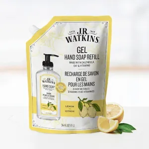 NEW 34fl oz J.R Watkins Lemon Handsoap Refill