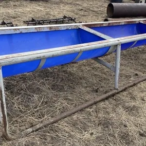 15' Steel Framed Poly Feed Trough