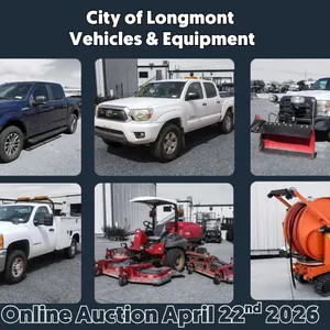 Don't Miss Out on the City of Longmont Vehicles & Equipment Auction