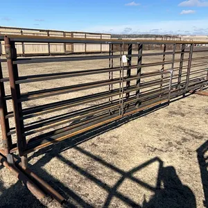 2 - NEW/UNUSED 24' 5 BAR STAND UP PANELS w/ 14' SWING GATE