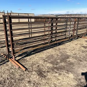 2 - NEW/UNUSED 24' 5 BAR STAND UP PANELS w/ 14' SWING GATE