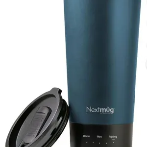 Nextmug Go - Temperature-Controlled, Self-Heating Travel Mug (Slate Blue - 16 oz.)