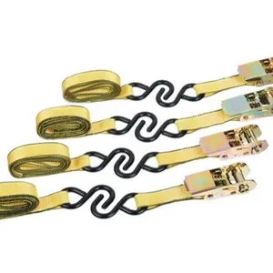 Erickson 1 in x 10 ft Light Duty Ratchet Tie-Downs, 4 Pieces, 900 lb Capacity