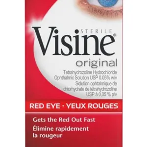 Visine Red Eye Eye Drops, 15 mL - Lot QJB1T01