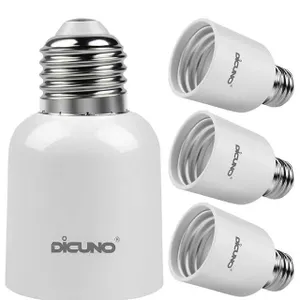 Dicuno E26 to E26 Socket Adapters, Set of 4