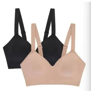 Jones New York Signature Smooth Comfort Bra 2-Pack, L/G, Multi