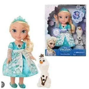 Disney Frozen Snow Glow Elsa Doll With Olaf Figure