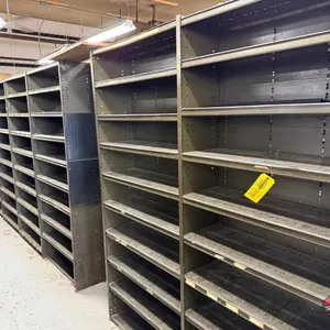 Row of Steel Shelving