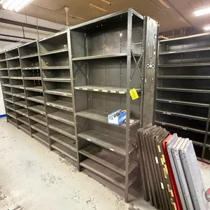 Row of Steel Shelving