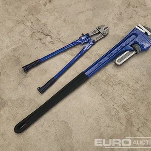 Unused 48" Pipe Wrench, 24" Bolt Cutters (2 of) 