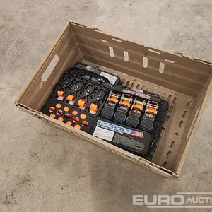 Unused 4Pc 25mm x 4.5m Ratchet Set (4 of) 