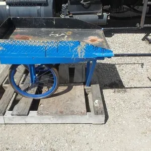 Custom Heavy Duty Dual Wheel Steel Shop Cart