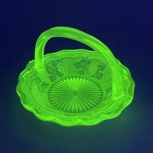 Uranium Glass Basket