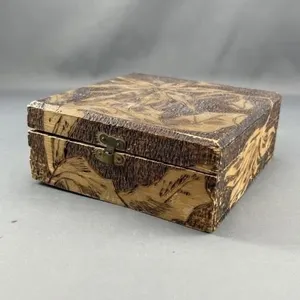 Vintage Carved Wooden Box