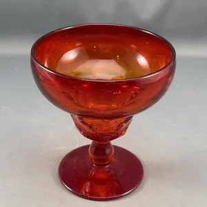 Red Orange Glass Challice