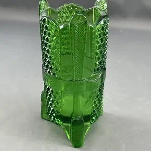 Green Glass "Bow" Vase