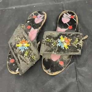 Vintage Asian Child's Beaded Shoes