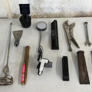 Mixer Attachment, Vise Grips, Wrench & Chisel