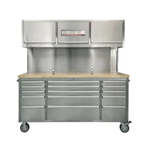 Unused 72" Workbench and Cabinet