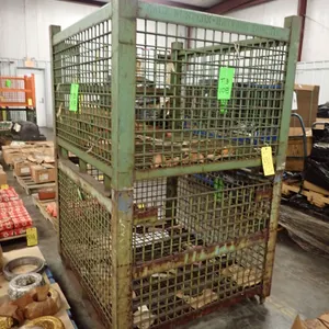 Lot of (2) Stackable Bins