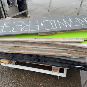 Assorted Retail Signage Lot – Chalkboard Signs, Acrylic Panels & Display Components