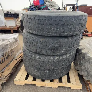 Lot of 4 Firestone FS400 Commercial Truck Tires – 315/80R22.5 Radial