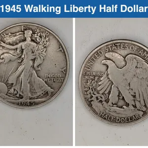 1945 Walking Liberty Half Dollar