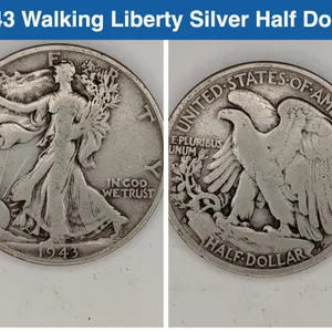 1943 Walking Liberty Silver Half Dollar