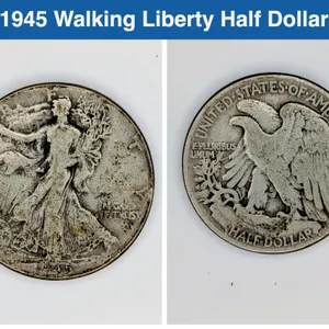 1945 Walking Liberty Half Dollar