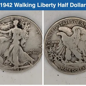 1942 Walking Liberty Half Dollar Coin