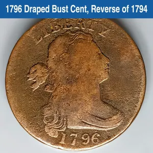 1796 Draped Bust Cent, Reverse of 1794