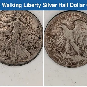 1942 Walking Liberty Silver Half Dollar Coin
