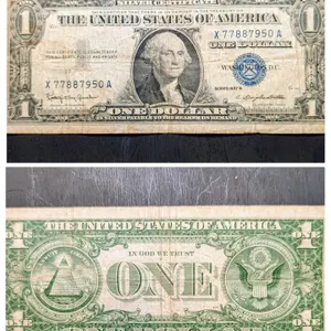 1957 B Series Silver Certificate One Dollar Bill
