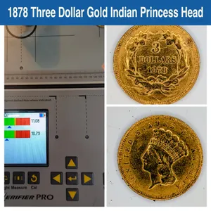 1878 Three Dollar Gold Indian Princess Head