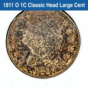 1811 O 1C Classic Head Large Cent