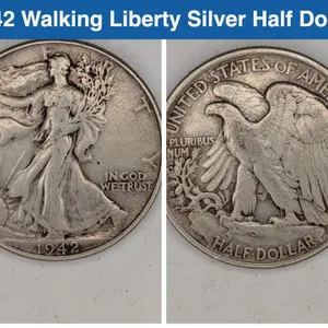 1942 Walking Liberty Silver Half Dollar
