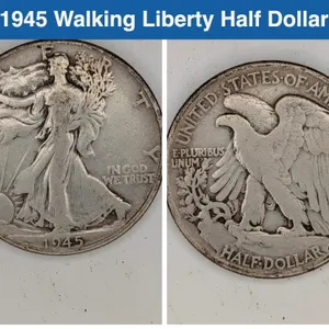 1945 Walking Liberty Half Dollar