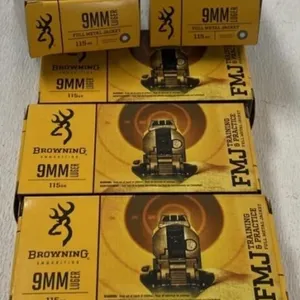 250 rnds Browning 9mm Ammo