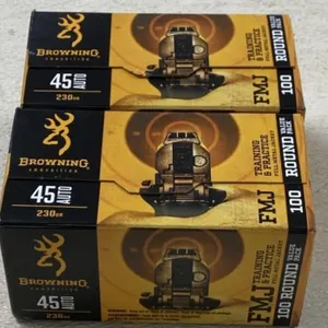 200 rnds Browning .45acp Ammo