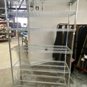 6' Rolling Chrome Rack