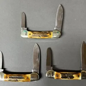 3 - Nice Schrade Westholm Canoe Knives