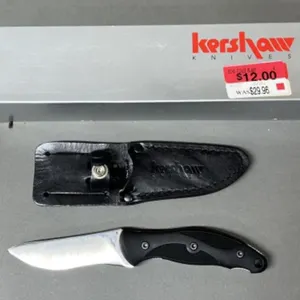 Kershaw Knife & Leather Sheath