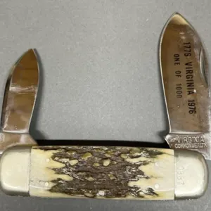 Nice Elephant Toe Stag Handle Knife