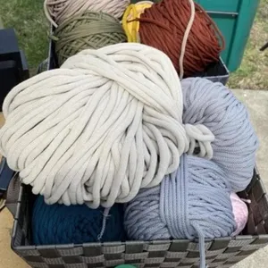 2 Baskets of Braided Cord