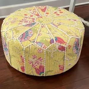 Quilted 24" Footstool