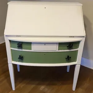 Painted Drop Front Secretary Desk