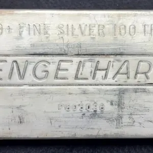 100 Ounce 999+ Silver Bar By Engelhard