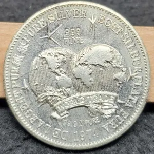 1 Troy Oz. Silver World Trade Unit Round