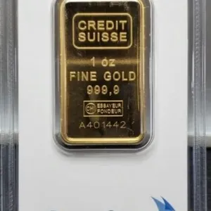 1 Troy Oz. 999.9 Bar By Credit Suisse In Mint